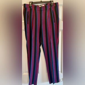 Diane Von Furstenberg striped pants size 6
